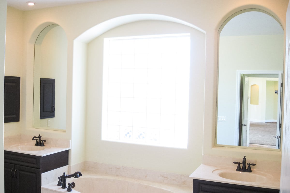 Jamestown - Master Bathroom Vanity Tub - Curington Homes - Ocala Florida Contractor