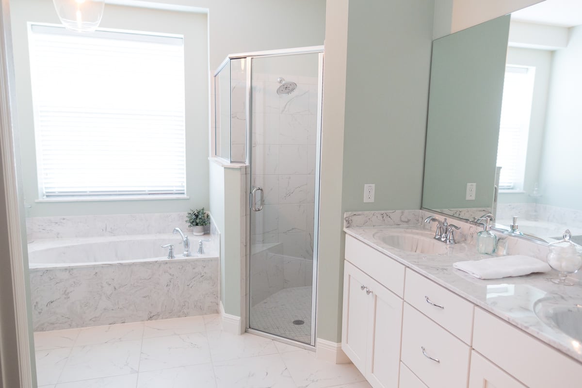 Curington Homes - Ocala Florida Home Builder - Sebastian Model Summerset Estates - Master Bathroom