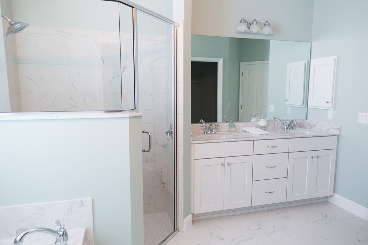Curington Homes - Ocala Florida Home Builder - Sebastian Model Summerset Estates - Master Bathroom