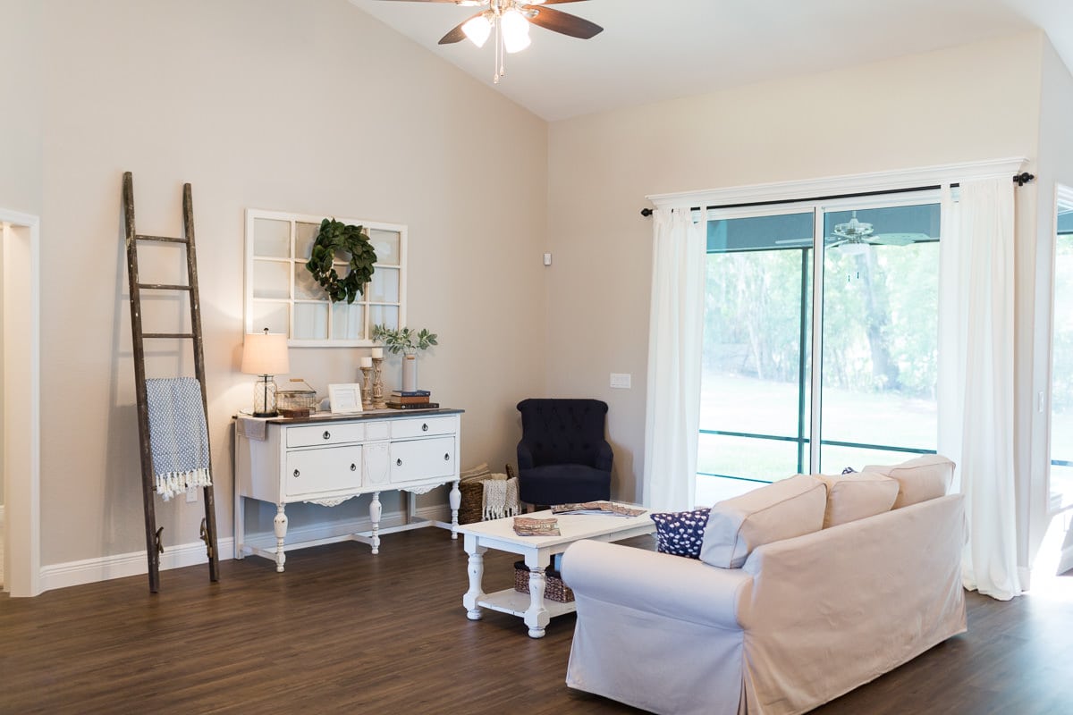 Curington Homes - Ocala Florida Home Builder - Sebastian Model Summerset Estates - Living Room