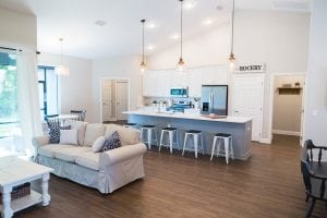 Curington Homes - Ocala Florida Home Builder - Sebastian Model Summerset Estates - Kitchen - Living Room