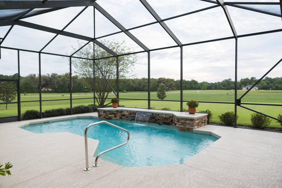 Windemere - Back Porch with Pool - Curington Homes - Ocala Florida Contractor