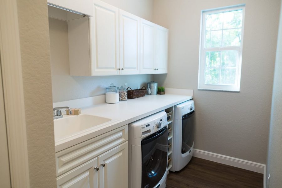 Curington Homes - Ocala Florida Home Builder - Sebastian Model Summerset Estates - Laundry Room